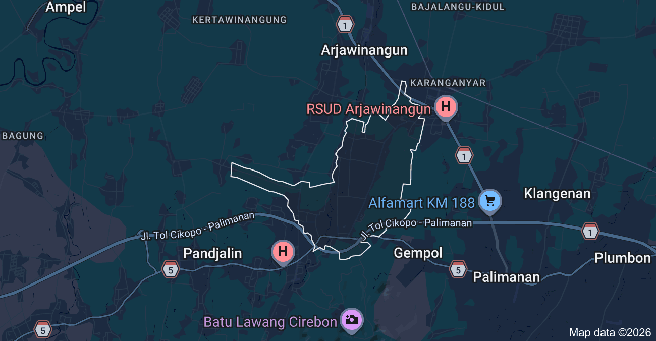 Peta Kecamatan Beber